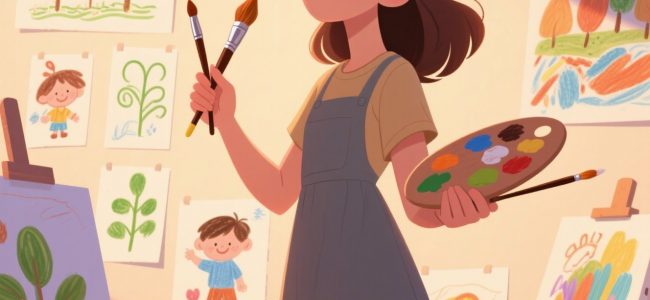 Шлях у малювання, дитяче захоплення, ізостудія, перший вчитель, основи малювання, творче мислення, зв'язок з математикою, стереометрія, самонавчання, акварель, подолання страху помилок, другий вчитель, процес творчості, самовпевненість, особистісний розвиток, бачити світ інакше,